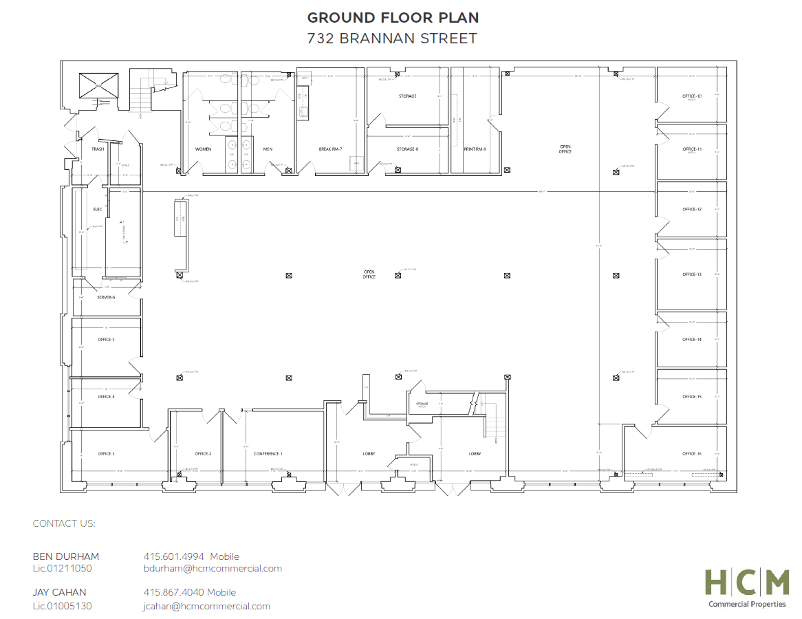 732 Brannan St, San Francisco, CA for lease Floor Plan- Image 1 of 1