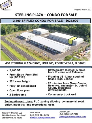 More details for 400 Sterling Plaza Dr, Ponte Vedra, FL - Industrial for Sale