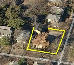 1008 West Ave, Austin, TX - AERIAL  map view