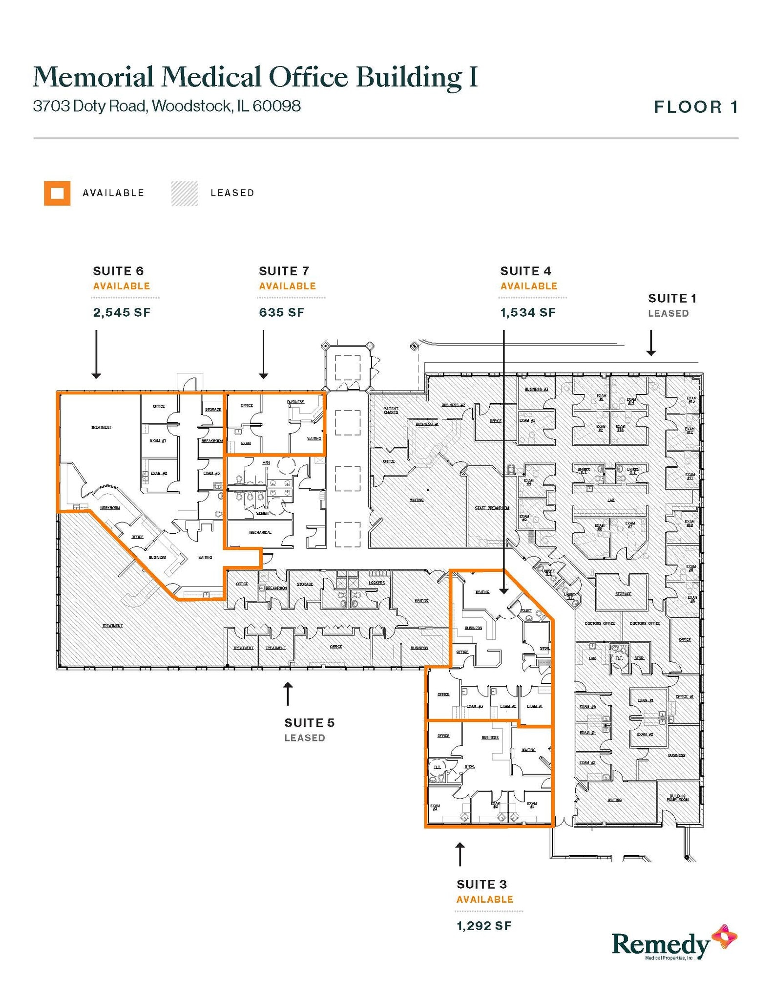 3703 Doty Rd, Woodstock, IL for lease Floor Plan- Image 1 of 6