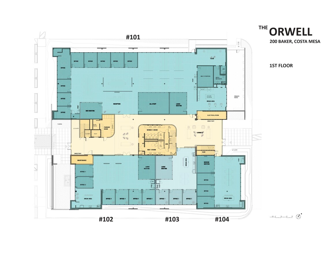 200 E Baker St, Costa Mesa, CA 92626 - Unit 101 -  - Floor Plan - Image 1 of 1