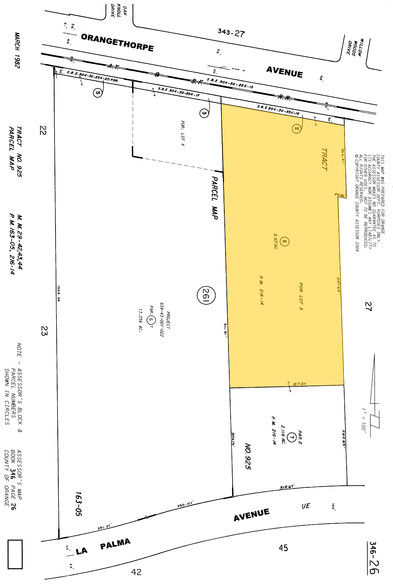 5455 E La Palma Ave, Anaheim, CA for lease - Plat Map - Image 2 of 12