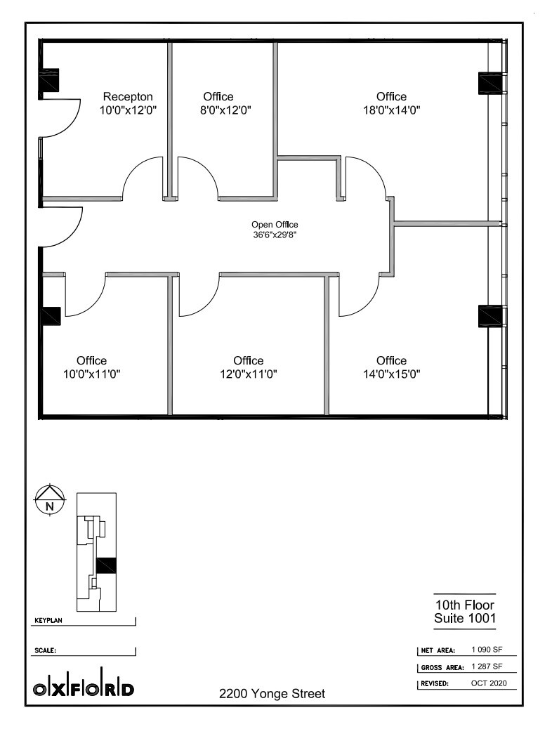 2200 Yonge St, Toronto, ON for lease Floor Plan- Image 1 of 1