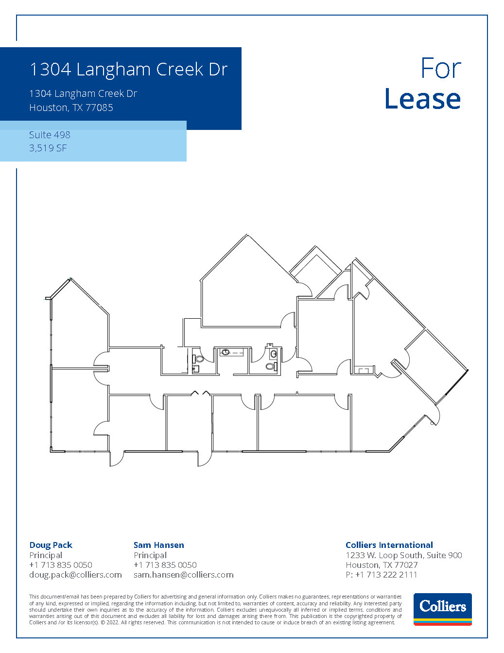 1304 Langham Creek Dr, Houston, TX for lease Floor Plan- Image 1 of 1