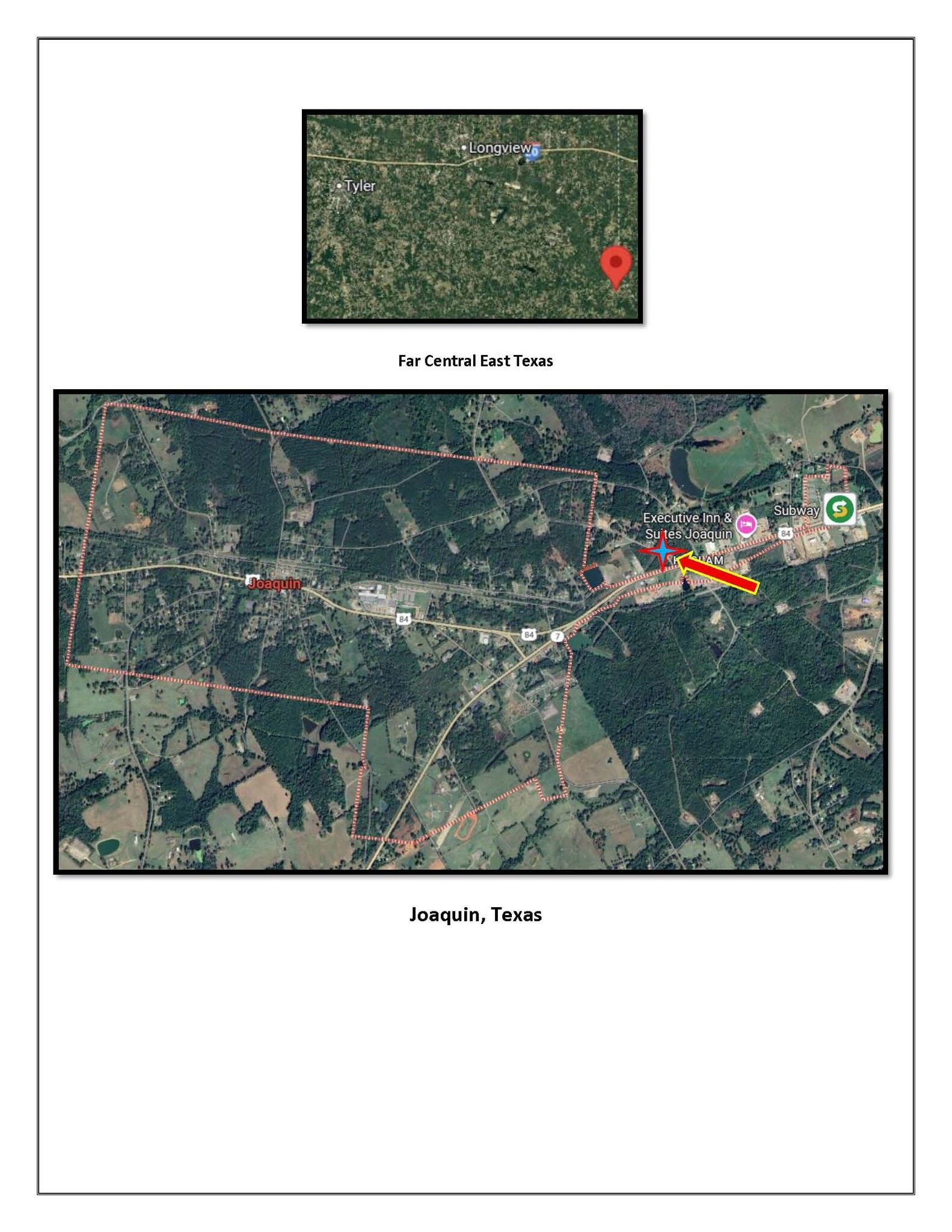 12217 US-84 Hwy, Joaquin, TX for sale Aerial- Image 1 of 3