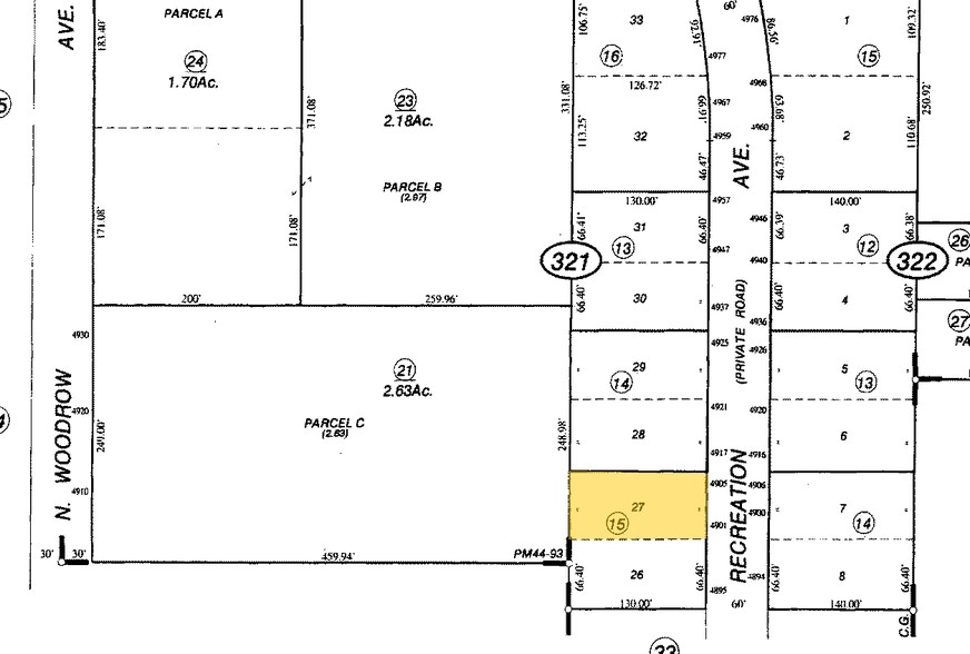 2755 E Shaw Ave, Fresno, CA for lease - Plat Map - Image 3 of 3