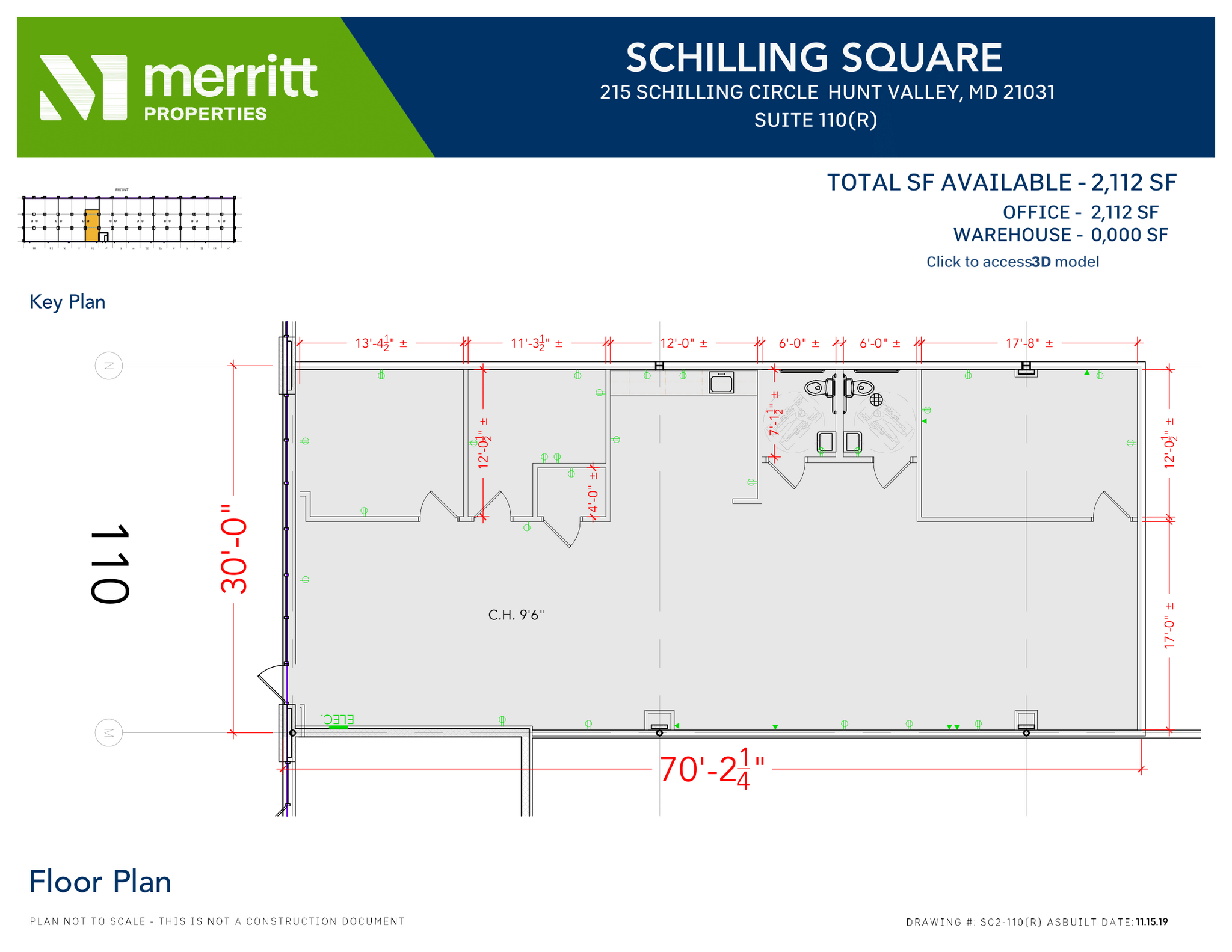 215 Schilling Cir, Hunt Valley, MD for lease Floor Plan- Image 1 of 1