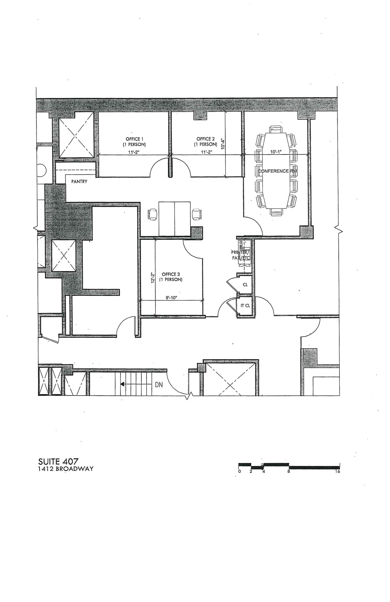 1412 Broadway, New York, NY for lease Floor Plan- Image 1 of 2