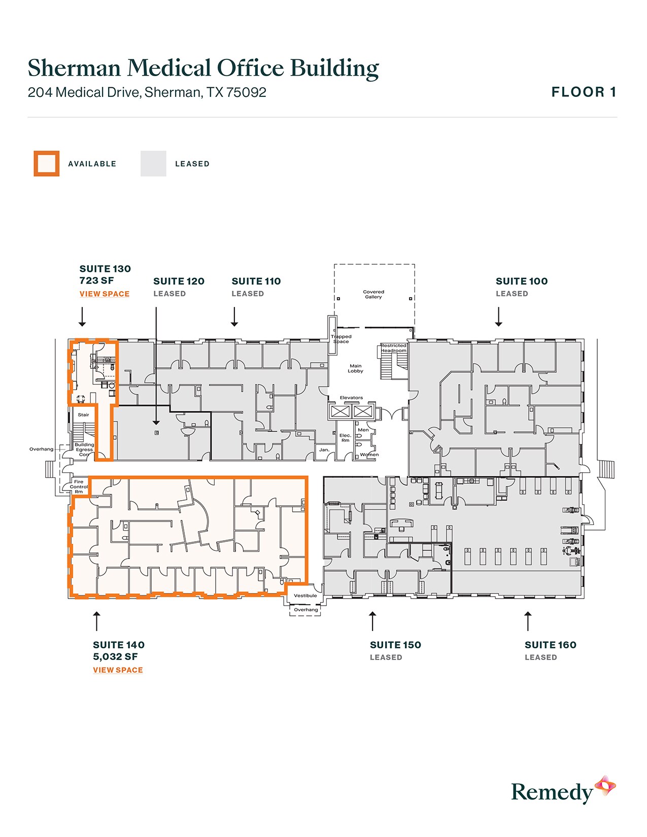 204 Medical Dr, Sherman, TX for lease Floor Plan- Image 1 of 2