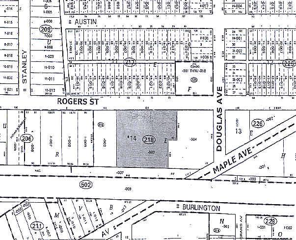 555-603 Rogers St, Downers Grove, IL for lease - Plat Map - Image 2 of 4