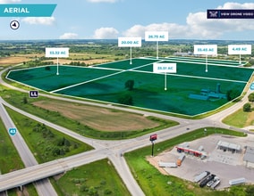 W2141 State Road 32, Cedar Grove, WI - Aerial map view