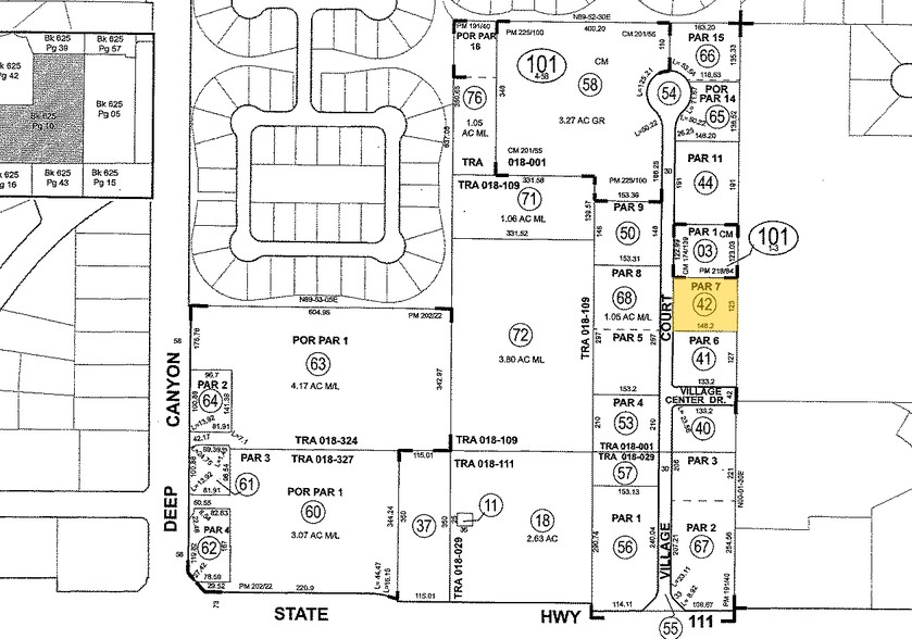 44750 Village Ct, Palm Desert, CA for lease - Plat Map - Image 2 of 5