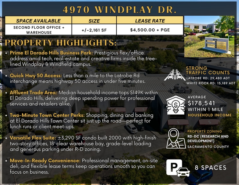 4970 Windplay Dr, El Dorado Hills, CA for lease - Building Photo - Image 2 of 7