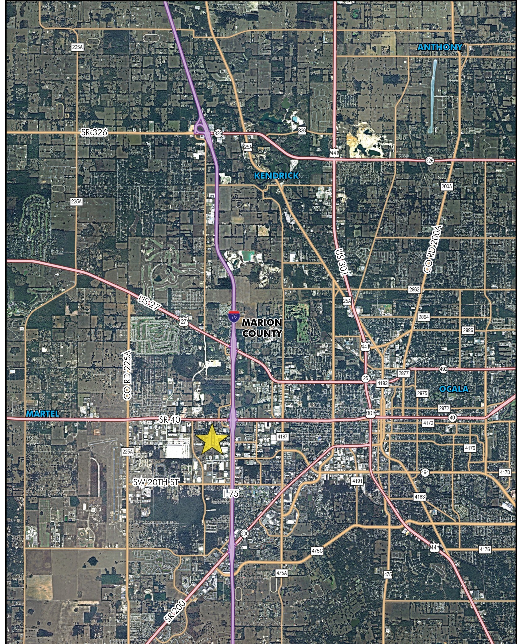 3820 W Silver Springs Blvd, Ocala, FL for sale Aerial- Image 1 of 1