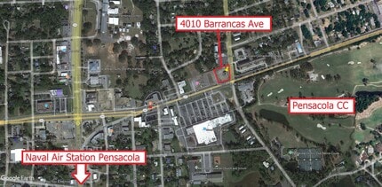 4010 Barrancas Ave, Pensacola, FL - AERIAL  map view