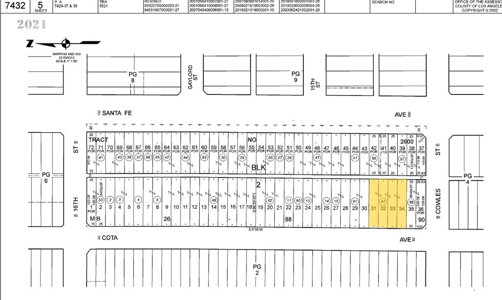 1470-1472 Cota Ave, Long Beach, CA for sale - Plat Map - Image 2 of 18