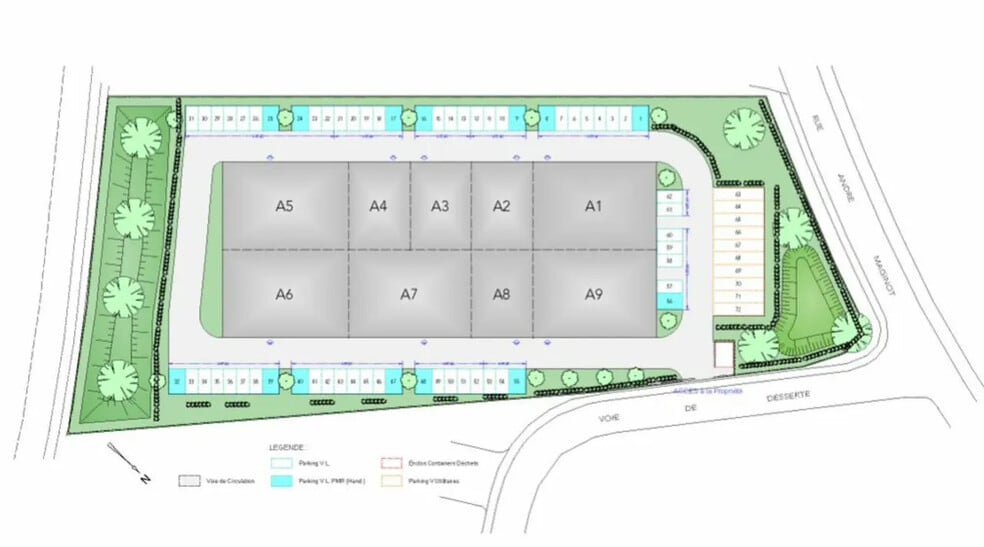 Flex in Chailly-lès-Ennery for lease - Site Plan - Image 3 of 4