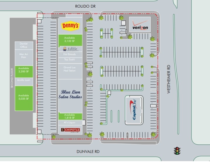 8401 Westheimer, Houston, TX for lease Site Plan- Image 1 of 1