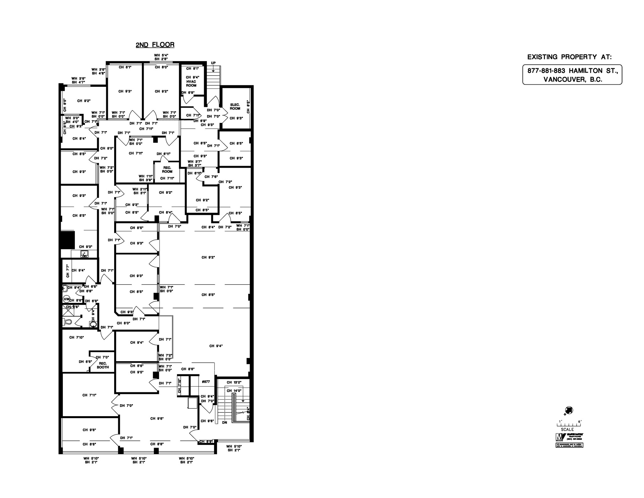 877 Hamilton St, Vancouver, BC for lease Site Plan- Image 1 of 1