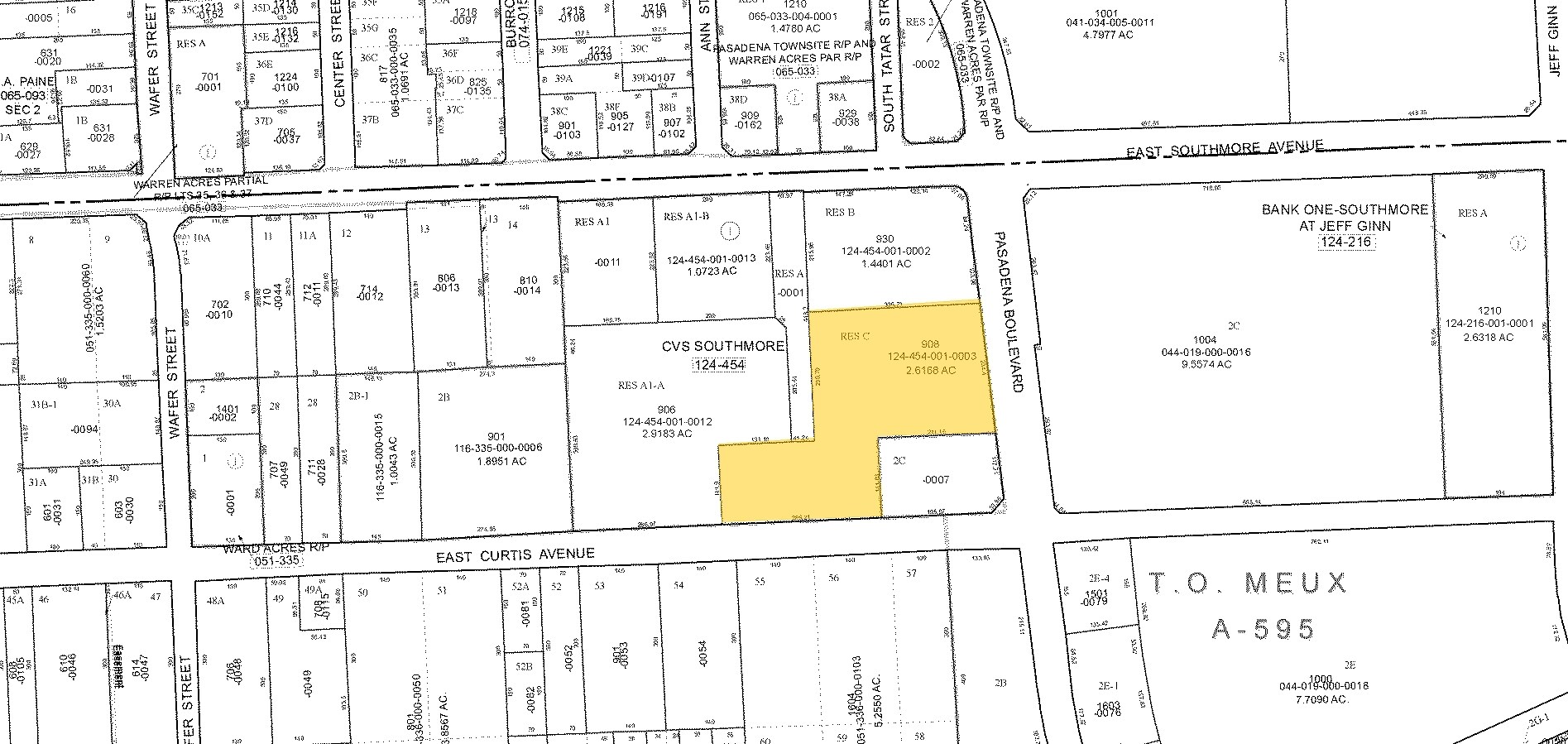 908 E Southmore Blvd, Pasadena, TX for sale Plat Map- Image 1 of 1