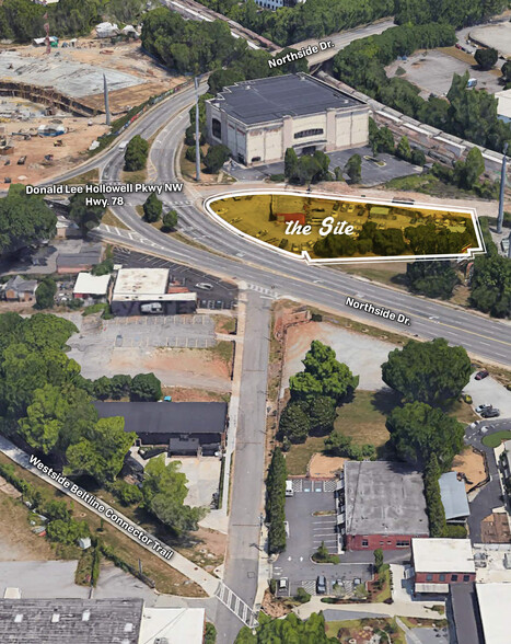 675 Northside Dr NW, Atlanta, GA for lease - Aerial - Image 2 of 3