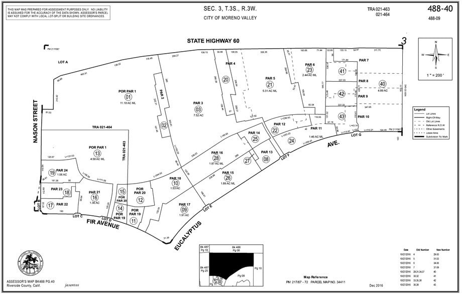 27150 Eucalyptus Ave, Moreno Valley, CA for lease - Plat Map - Image 2 of 2