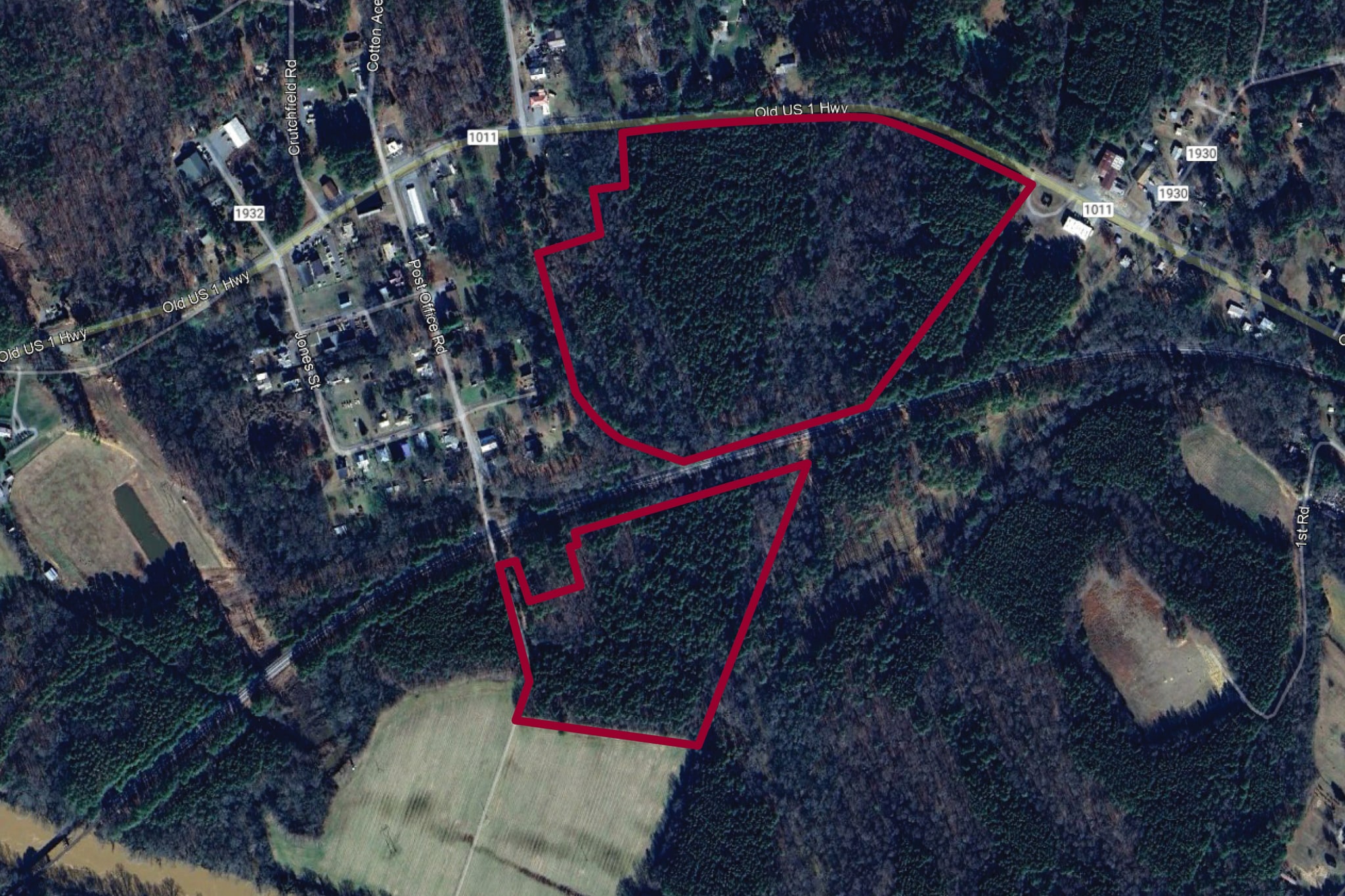 1254 Old US 1, Moncure, NC for sale Aerial- Image 1 of 2