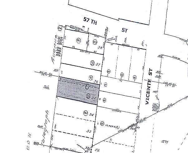 5666 Telegraph Ave, Oakland, CA for lease - Plat Map - Image 2 of 34