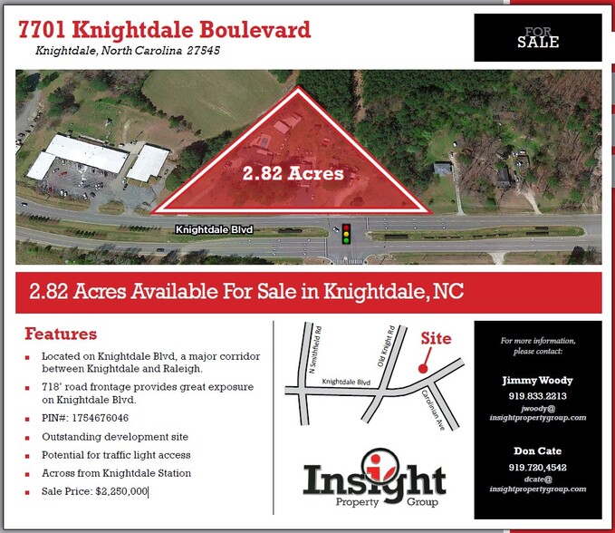 Knightdale Blvd, Knightdale, NC for sale - Building Photo - Image 1 of 2