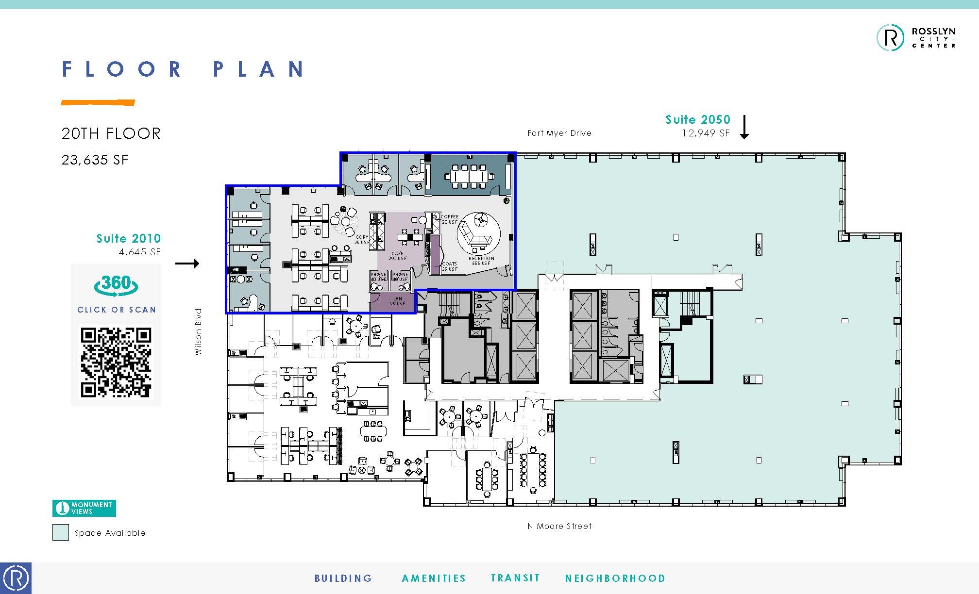 1700 N Moore St, Arlington, VA for lease Floor Plan- Image 1 of 1