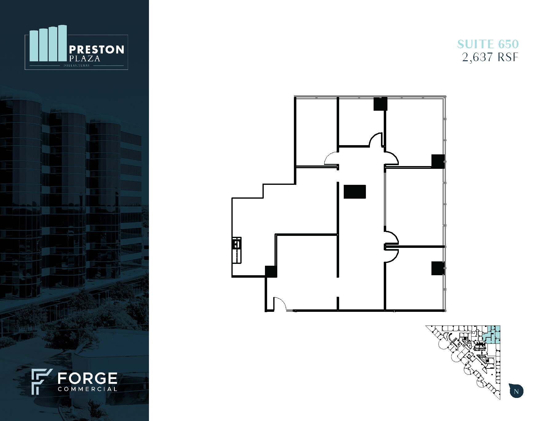 17950 Preston Rd, Dallas, TX for lease Floor Plan- Image 1 of 5