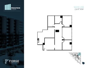 17950 Preston Rd, Dallas, TX for lease Floor Plan- Image 1 of 5