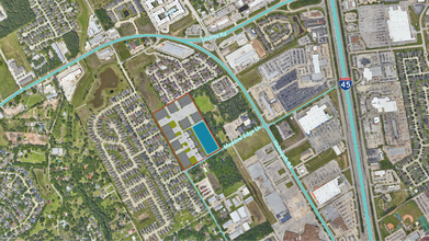 1800 Meadow Edge Ln, Spring, TX - AERIAL  map view