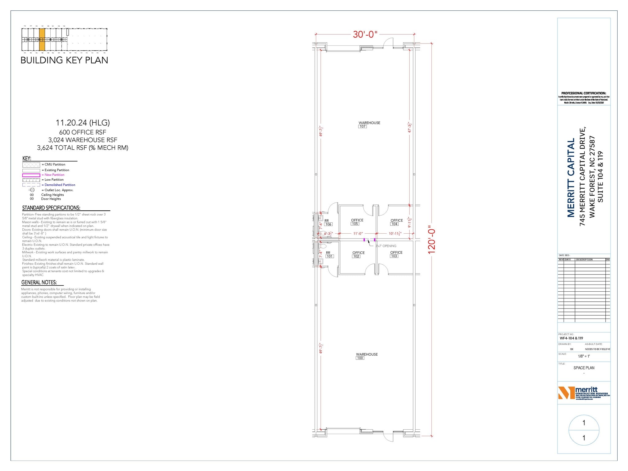 741 Merritt Capital Dr, Wake Forest, NC for lease Floor Plan- Image 1 of 4