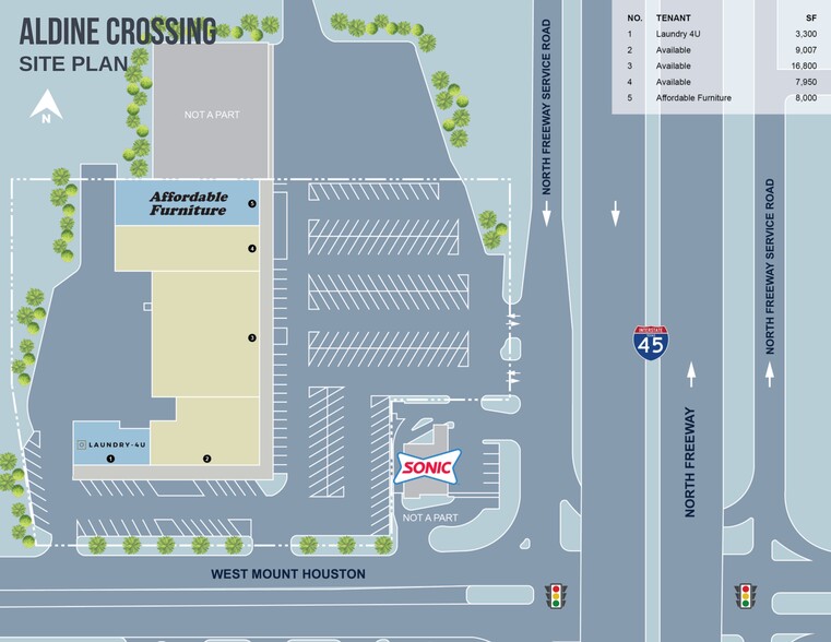 9411 North Fwy, Houston, TX for lease - Site Plan - Image 3 of 3