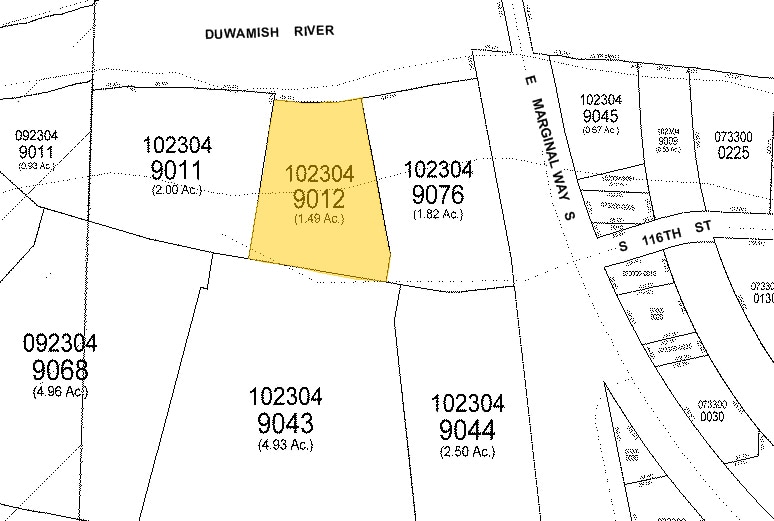 3414 S 116th St, Tukwila, WA for sale - Plat Map - Image 2 of 14