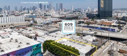 609 S Santa Fe Ave, Los Angeles, CA - AERIAL  map view - Image1