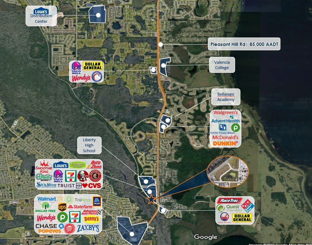 S Poinciana Blvd, Kissimmee, FL 34746 0.89 AC Lowe's Outparcel
