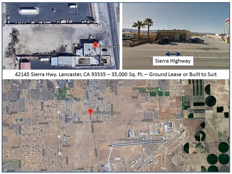 42145 Sierra Hwy, Lancaster, CA for lease - Primary Photo - Image 1 of 1