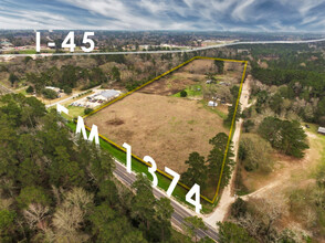 3411 Montgomery Rd, Huntsville, TX - aerial  map view