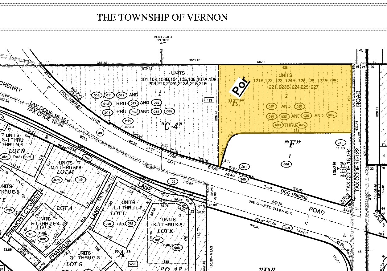 1401-1411 McHenry Rd, Buffalo Grove, IL for sale Plat Map- Image 1 of 1