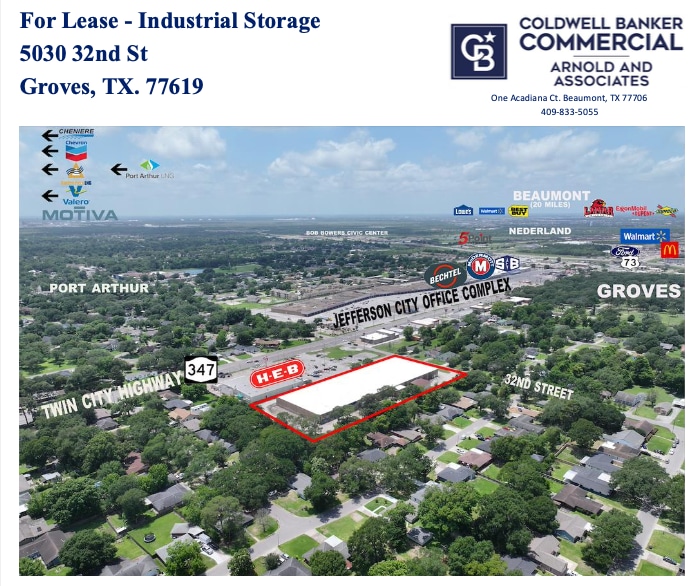 5030 32nd St, Groves, TX for lease - Building Photo - Image 2 of 3
