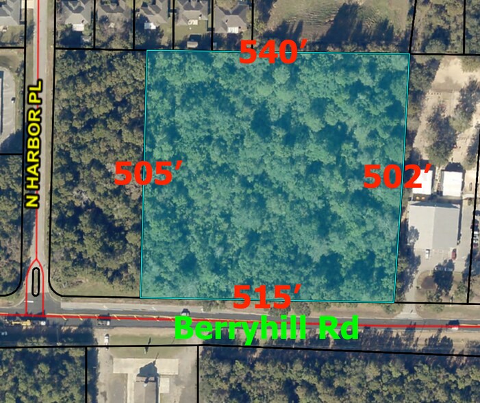 Berryhill Rd E/O Luther Fowler Drive, Pace, FL 32571