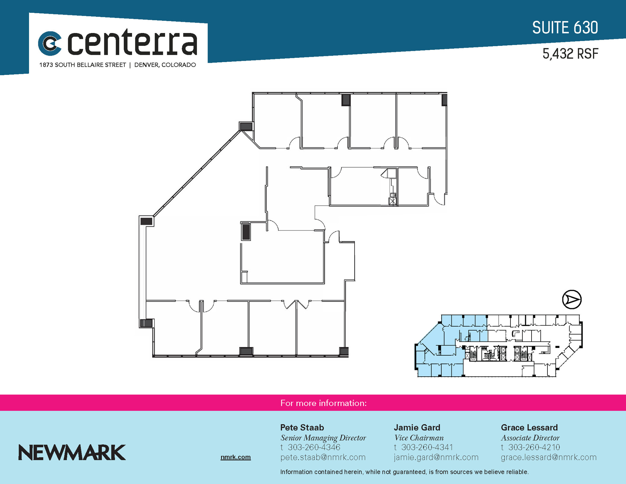 1873 S Bellaire St, Denver, CO for lease Floor Plan- Image 1 of 1