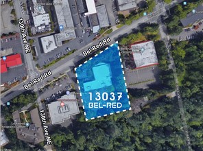 13037 NE Bel Red Rd, Bellevue, WA - aerial  map view