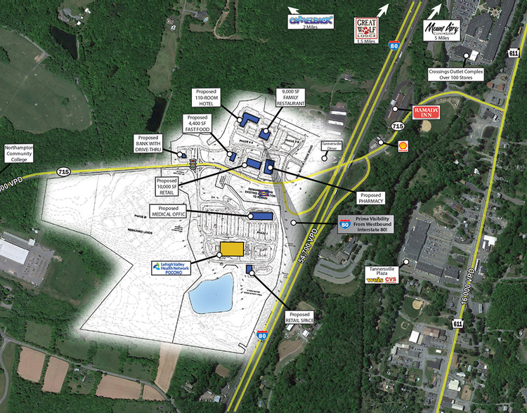 Route 715 & Interstate 80, Tannersville, PA for lease - Building Photo - Image 1 of 2