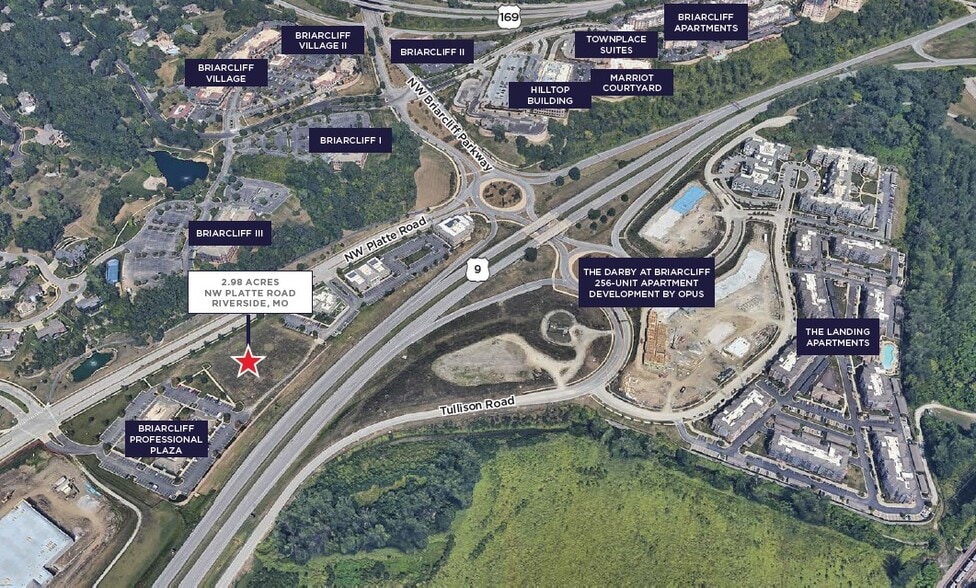 1812 NW Platte Dr, Kansas City, MO for sale - Aerial - Image 2 of 4