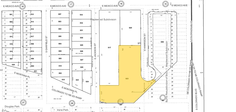 1777 S Harrison St, Denver, CO for sale - Plat Map - Image 1 of 1