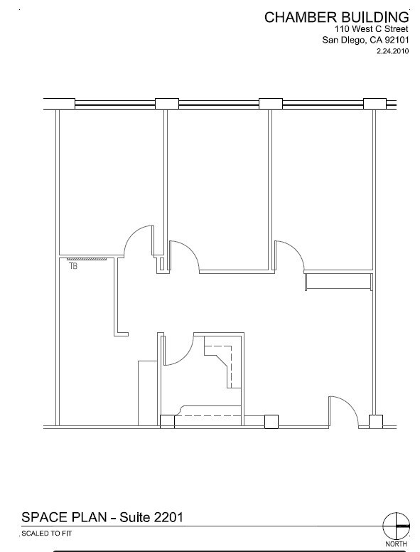 110 W C St, San Diego, CA 92101 The Chamber Building