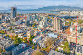 1338 W Broadway, Vancouver, BC - AERIAL  map view